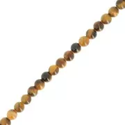 Perles rondes 3.5 mm pierre gemme - Oeil de tigre x39cm
