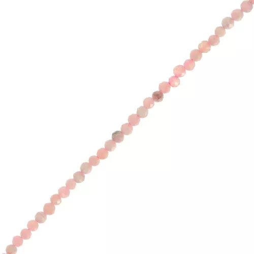 Perles rondes facettées 2 mm pierre gemme - Thulite x39cm