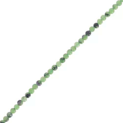 Perles rondes 2 mm pierre gemme - Rubis Zoisite x39cm