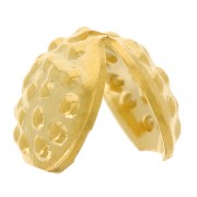 Cache noeuds décor relief  7 mm doré à l'or fin x4|raw }}