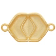 Cymbal - Intercalaire pour perles Chevron 23x13 mm - Vatos - Doré à l'or fin x1|raw }}