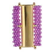 Cymbal - Fermoir aimanté pour perles Delica 11/0 30x13 mm Axos III Doré à l'or fin