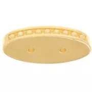 Cymbal - Connecteur pour perles Carrier Bead 21x9.5 mm Lalaria - Doré à l'or fin