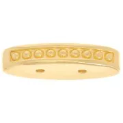 Cymbal - Connecteur pour perles Carrier Bead 21x9.5 mm Lalaria - Doré à l'or fin