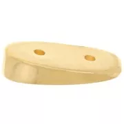 Cymbal - Connecteur pour perles Carrier Bead 17x8 mm Maratha - Doré à l'or fin