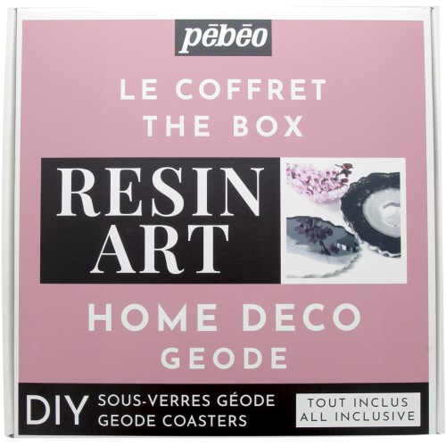 Le coffret Résin Art de Pébéo - Home Deco Geode