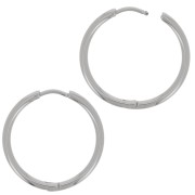 Créoles rondes 24 mm - Fil 2 mm - Acier Inoxydable 304L x2