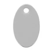 Sequins ovales 10x6 mm - médaille à graver - Acier inoxydable 304 x4
