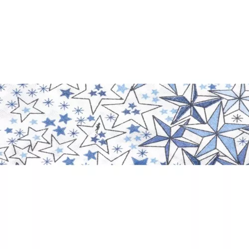 Biais en tissu Liberty - Adelajda - Bleu x1m