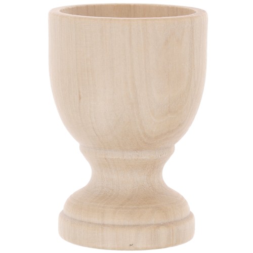 Support en bois brut à décorer par Puca® 69x47 mm - Coquetier x1