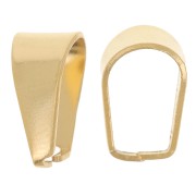 Bélières 10 mm sans anneau - Acier inoxydable 304 Doré x5|raw }}