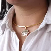 Bélières 10 mm sans anneau - Acier inoxydable 304 Doré x5