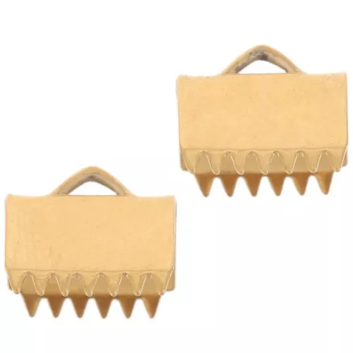 Embouts à serrer 10.5x9 mm - Acier inoxydable 304 Doré x2