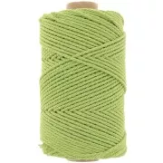 Bobine de cordon en coton pour macramé 2 mm - Vert menthe x100m