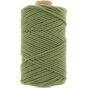Bobine de cordon en coton pour macramé 2 mm - Vert eucalyptus x100m