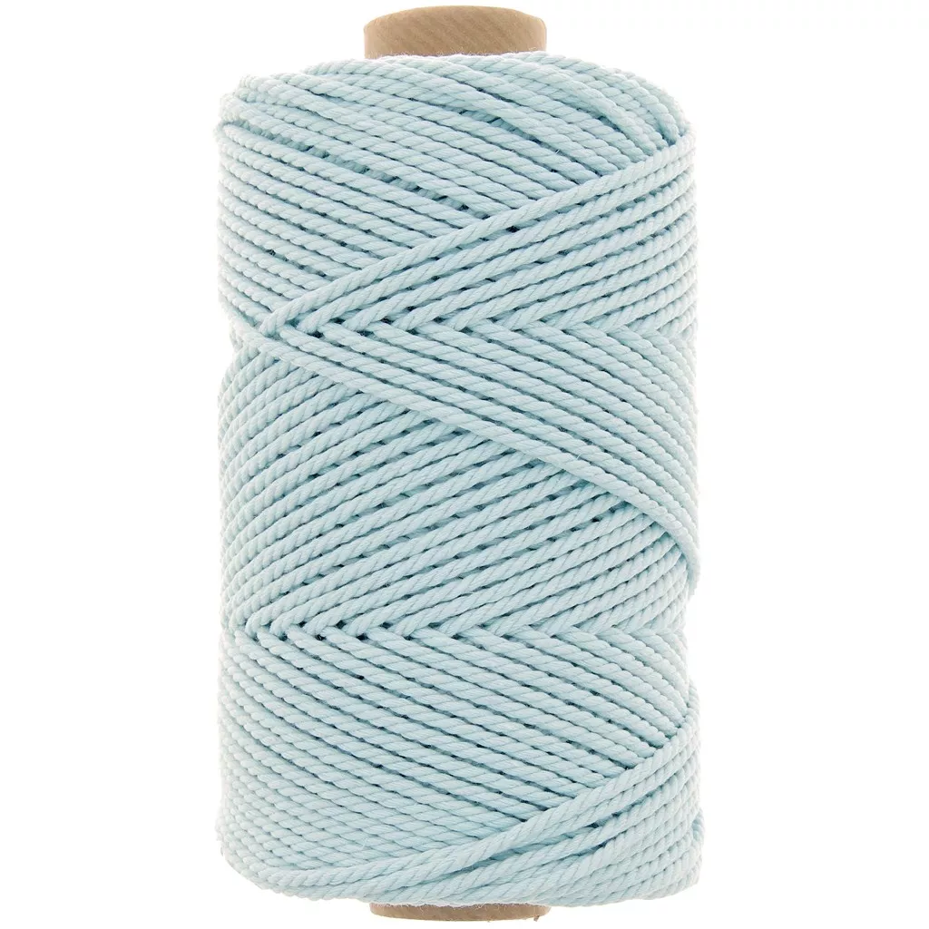 LEREATI Corde Macramé 5mm x 100m, Fil Macramé Coton Naturel, Grosse