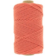 Bobine de cordon en coton pour macramé 2 mm - Orange x100m|raw }}
