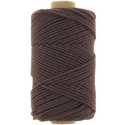 Bobine de cordon en coton pour macramé 2 mm - Chocolat x100m|raw }}