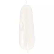 Perles gouttes 25x8 mm en coquillage - Naturel x2