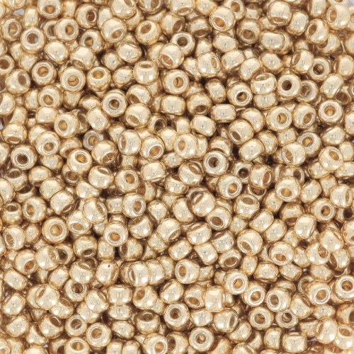 Rocaille Miyuki Duracoat 11/0 5101 - Galvanized Pale Gold x100g