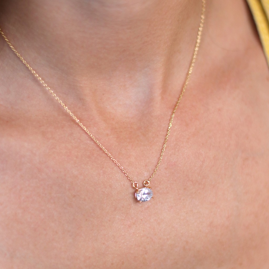 Parure De Bijoux Femme élégante - Collier, Boucles D'oreilles Et Bague En Zircone Et Topaze Arc-en-ciel | Cadeau Idéal