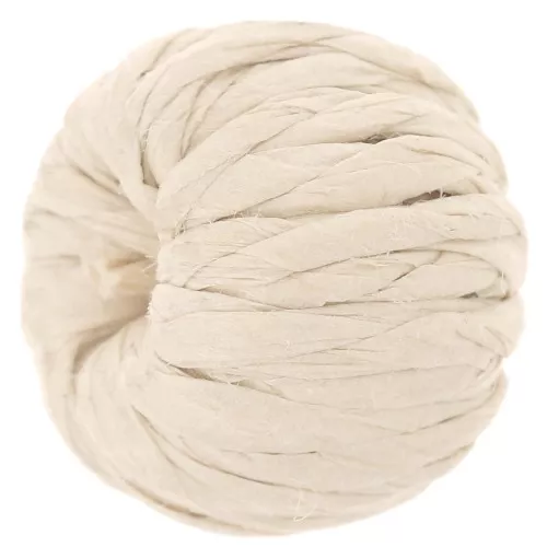Perle ronde imitation raphia 15 mm - Beige x1