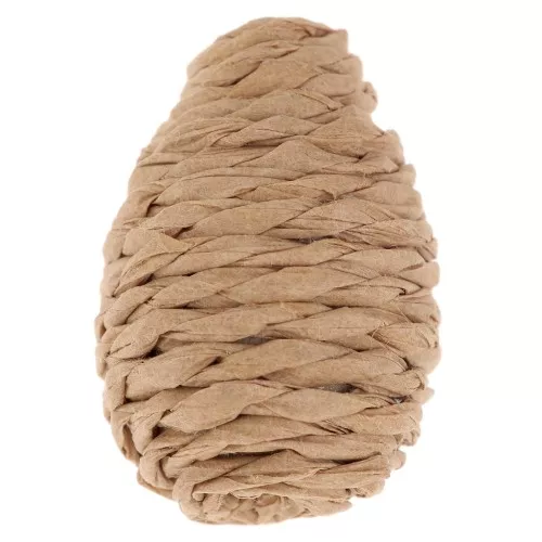 Perle goutte imitation raphia 25x18 mm à pré percer - Naturel x1