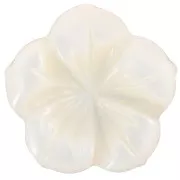 Cabochon fleur 15 mm en nacre - Naturel x1