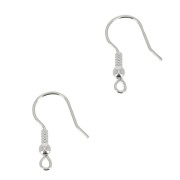 Crochets d'oreilles boule 20 mm - Argent 925 x50