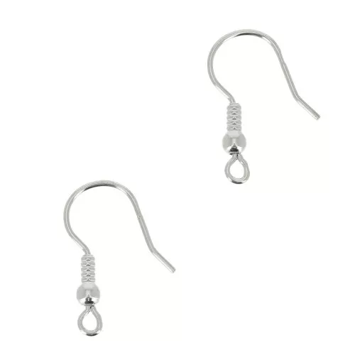 Crochets d'oreilles boule 20 mm - Argent 925 x50