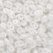 SuperDuo 2.5x5 mm - Pearl Coat Snow x10g