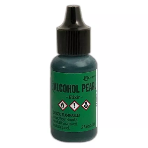 Encre transparente à alcool - Alcohol Pearl Tim Holtz - Elixir x14ml