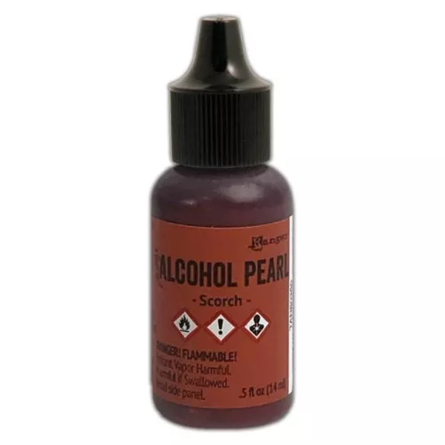Encre transparente à alcool - Alcohol Pearl Tim Holtz - Scorch x14ml