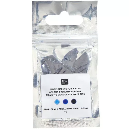 Pigments de couleur pour cire à bougie - Rico design - Bleu royal x5g