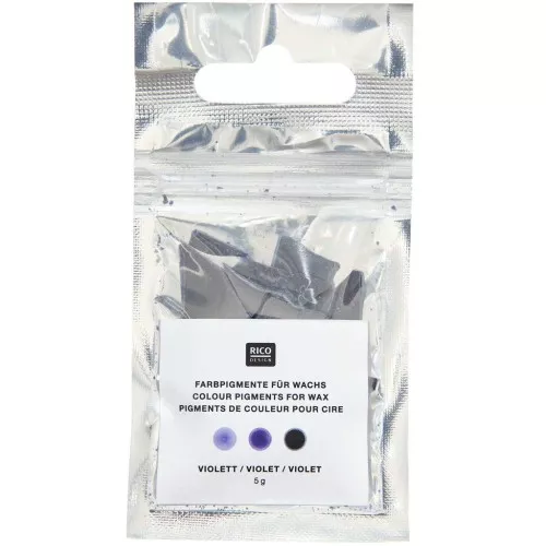 Pigments de couleur pour cire à bougie - Rico design - Violet x5g