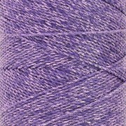 Bobine de fil ciré Linhasita pour micro macramé 1.2 mm Violet métallisé (Purpura)