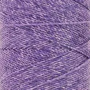 Bobine de fil ciré Linhasita pour micro macramé 1.2 mm Violet métallisé (Purpura)