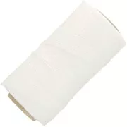 Bobine de fil ciré Linhasita pour micro macramé 1.2 mm Blanc métallisé(Luz Negra)