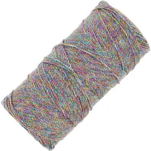 Bobine de fil ciré Linhasita pour micro macramé 1.2 m Multicolore (Multicor) x135m