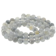 Perles rondes facettées 6 mm pierre gemme - Labradorite x38cm|raw }}