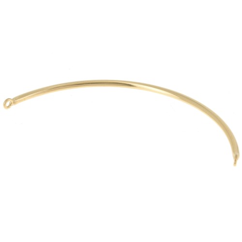 Intercalaire demi-bracelet fil rond 49x1.4 mm - 2 anneaux - Plaqué Or 3 microns x1