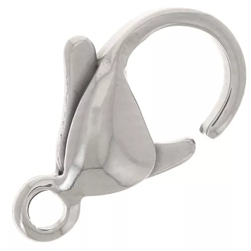 Fermoirs mousqueton 12 mm - Acier inoxydable 304L x10