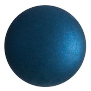 Cabochon rond en verre par Puca® 25 mm - Chatoyant Teal Blue x1|raw }}