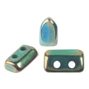 Perles en verre Piros® par Puca® 2x5 mm - Green Iris x10g