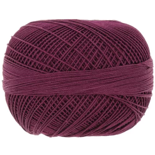 Fil de coton Lizbeth taille 20 - Burgundy n°672 x192m