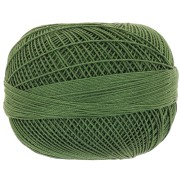 Fil de coton Lizbeth taille 20 - Dark Leaf Green n°676 x192m|raw }}