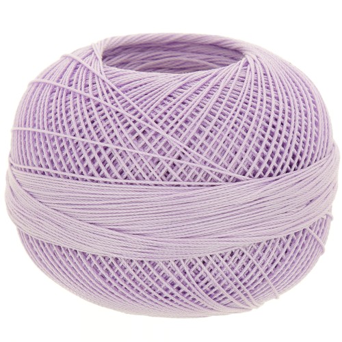 Fil de coton Lizbeth taille 20 - Light Purple Iris n°646 x192m