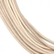 Cordon cuir 2 mm Naturel x 2 m