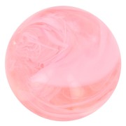 Perles en résine transparente 8 mm - Rose marbré x10|raw }}