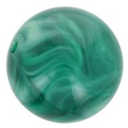 Perles en résine transparente 8 mm - Vert bouteille marbré x10|raw }}